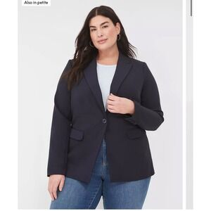 Lane Bryant Black perfect drape Blazer Women's Size 14 Career Business Office